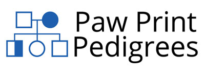 Paw Print Pedigrees Paw Print Pedigrees Logo